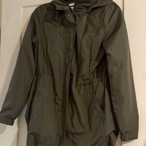 Olive Green Women's Hooded Jacket